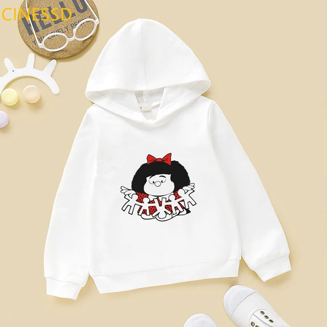 Mafalda Hoodie Children Harajuku Cute Funny Sweatshirt Winter 2020 Fashion Girls Clothes Unisex Tops Kids Teen Streetwear Fleece 0102017b