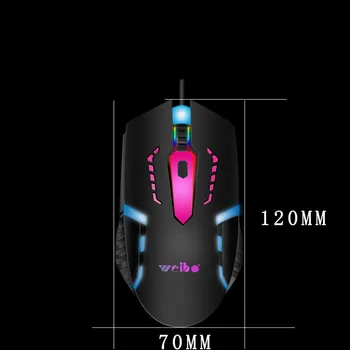 

2500 Dpi Gaming Mouse Computer Mouse USB Wired Mouse Optical Professional Gamer Mouse Glowing Mice Office Mouse
