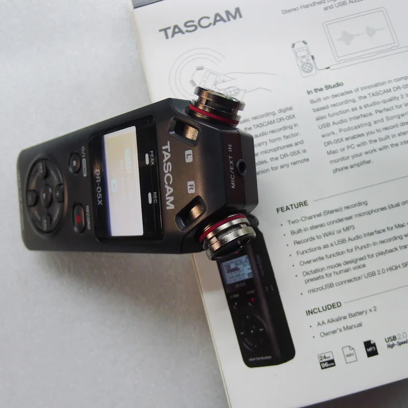 TASCAM DR05x новая версия профессиональный портативный цифровой диктофон ручка для