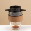 Foldable Portable Coffee Filter Coffee Maker Stainless Steel Drip Coffee Tea Holder Reusable Paperless Pour Over Coffee Dripper 1