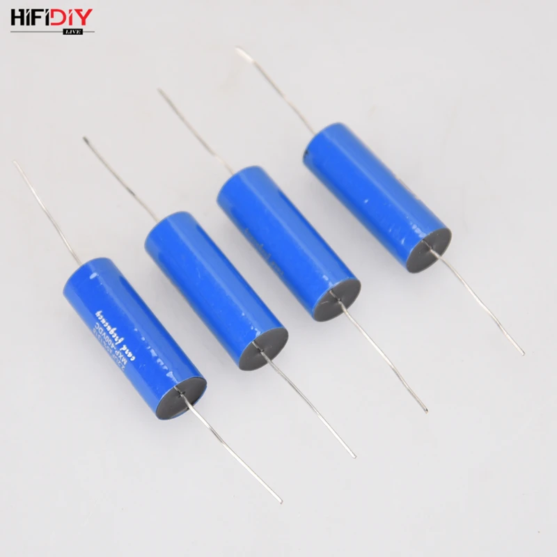 HIFIDIY LIVE Blue MKP capacitor non-polar frequency divider capacitor AUDIO nourishments 8.2uf 10uf 12uf 15uf 18uf22uf 33uf 47uf