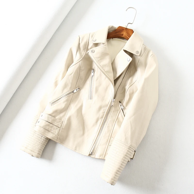 Желтая куртка из искусственной кожи женские байкерские Кофты на молнии chaqueta Блейзер ПУ байкерская куртка jaqueta couro Rock cuir chaqueta mujer