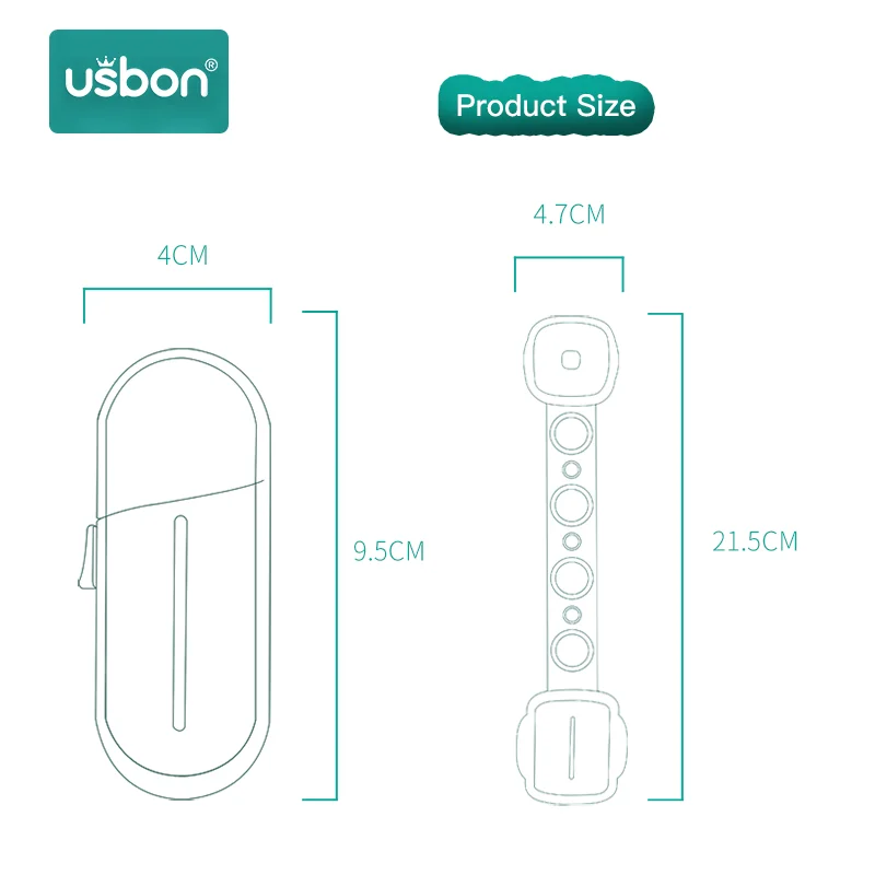 Usbon 6 шт./лот, Многофункциональный замок безопасности для детей, замок для двери шкафа, ящика, защитные замки, защита для детей, защита для детей