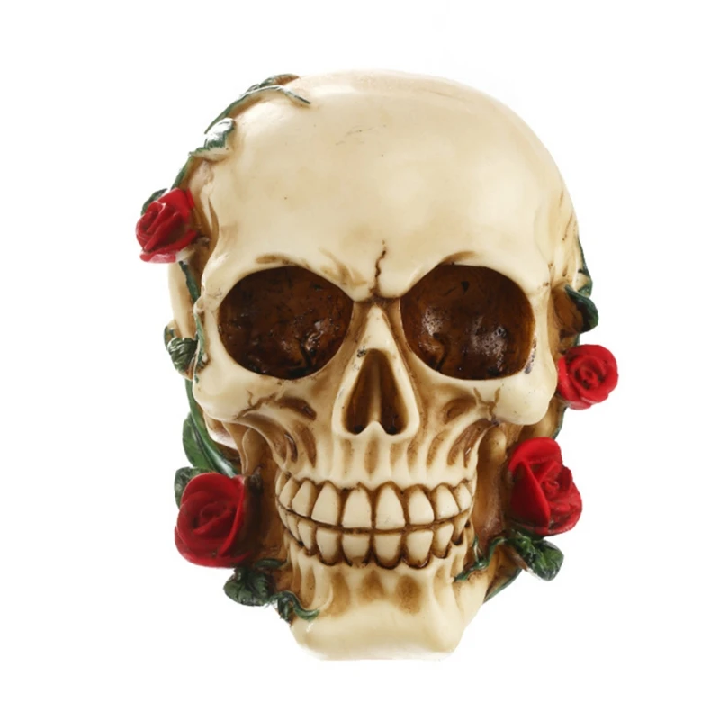

Halloween Resin Skull Decoration Personality Decorations For Halloween Festive Party Supplies Household Decor Props
