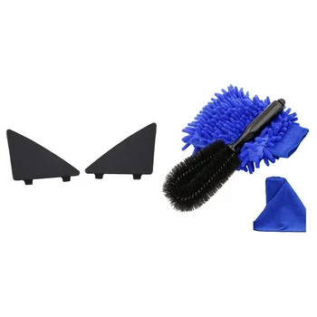 

Car Wheel Cleanning Brush,Wheel and Component Brush & Front Bumper Triple-cornered Cover Cap for Mazda 3 Axela 2014-2017