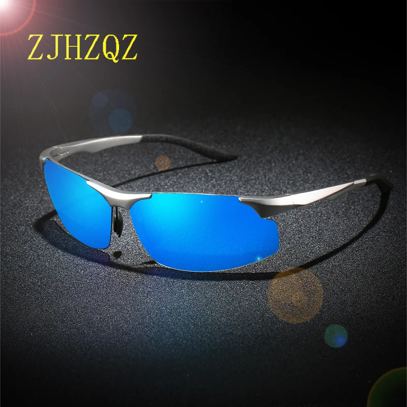 

Alumunum Magnesium Men's Polarized Sunglasses Ultra-Light UV400 Mirror Rimless Sqaure Driving Fishing Sports Outdoor Eyewears