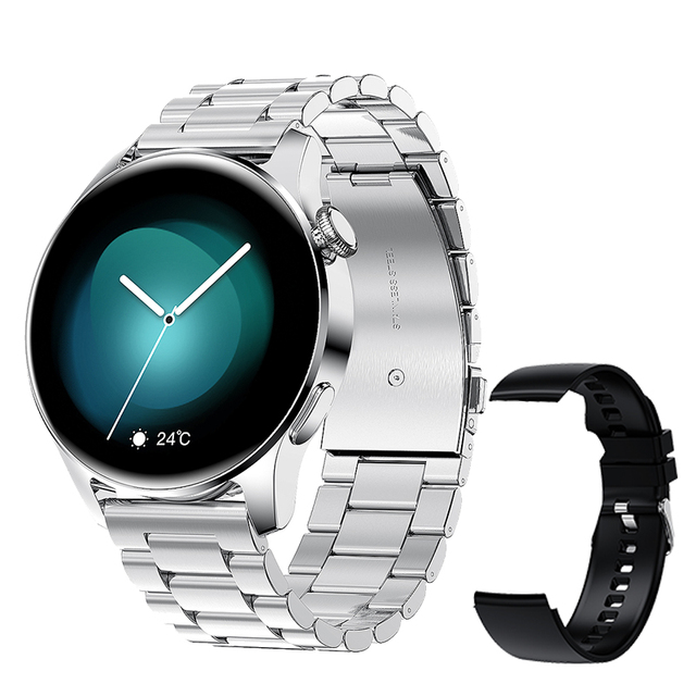 New Bluetooth Call Smart Watch Men Full Touch Sport Fitness Watches Waterproof Heart Rate Steel Band Smartwatch Android iOS