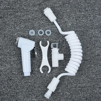 

Spray Head Hose Bathroom Shattaf Adapter Plastic Toilet Shower Head Wall Bidet Wash Jet Douche Spray Bracket High quality