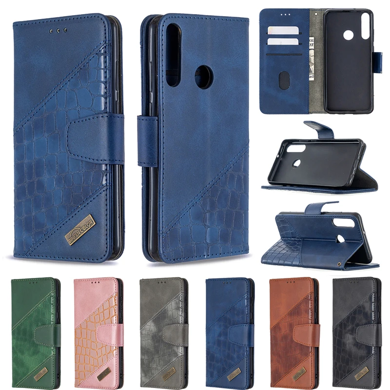 Кожаный чехол-книжка для Huawei Y6P Y6 P MED-LX9 чехол-бумажник Y 6 p y6p Y5p Y7p роскошный