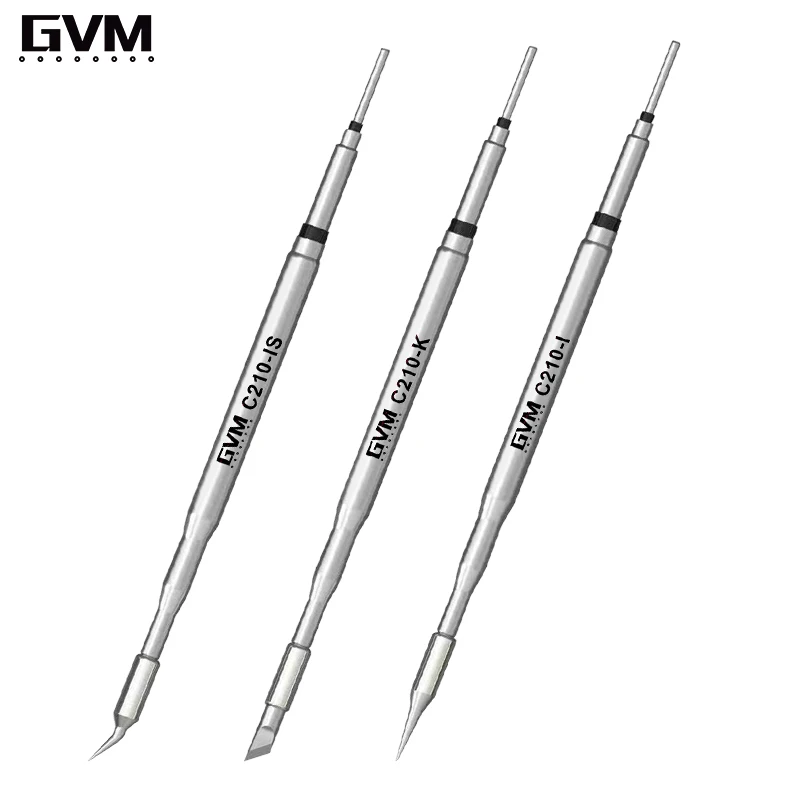 impact driver set GVM C210 Series Integrated Soldering Iron Tips and Heating Core Efficient Heat Conduction Temperature Recovery for GVM T210 power tool combo kits