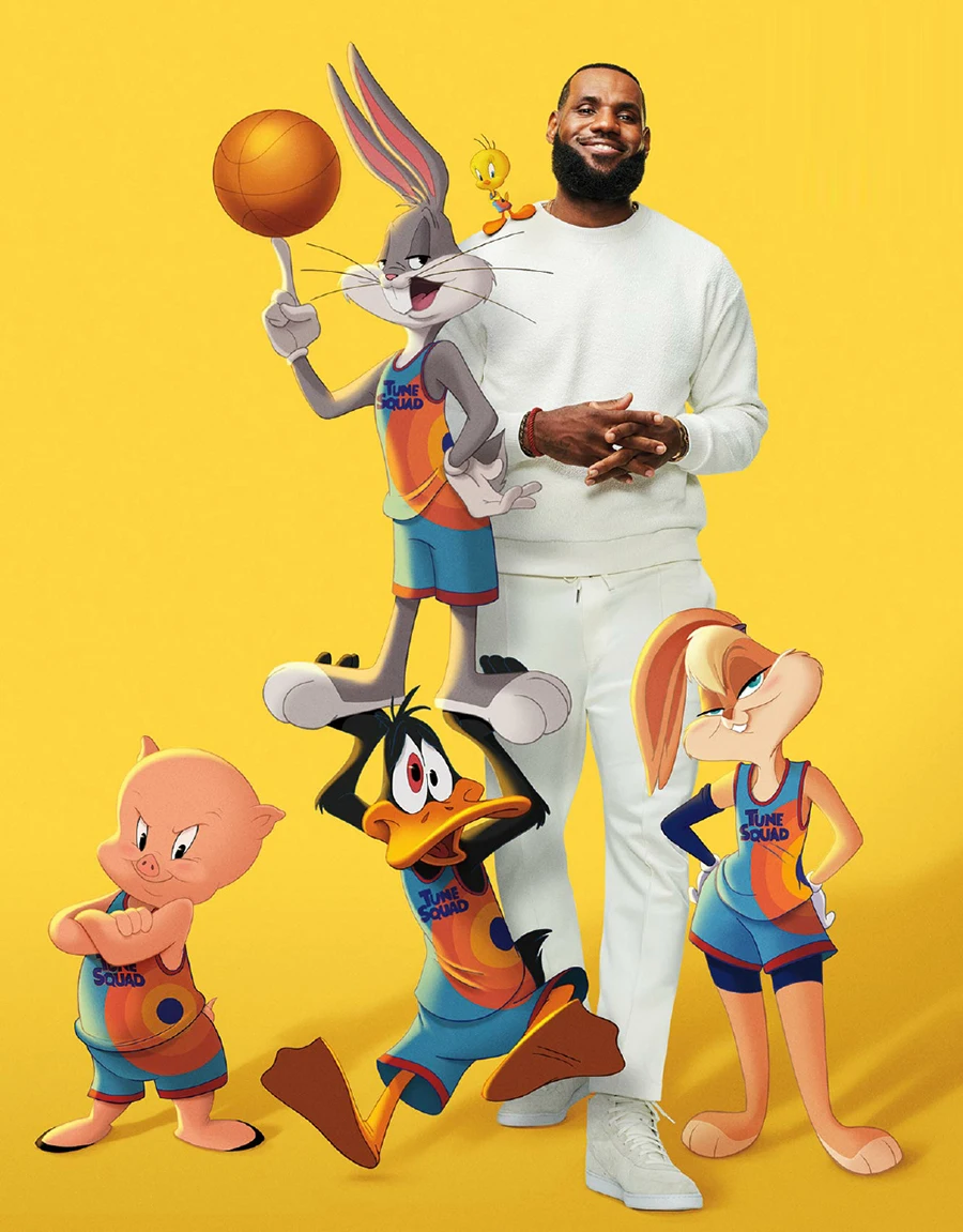 New 2021 Space Jam 2 Lebbron James Bugs 