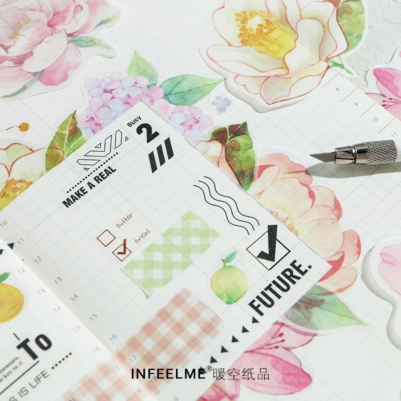 Infeel. me flower& fruit блокнот для заметок diy блокнот для заметок 1 упаковка = 30 шт