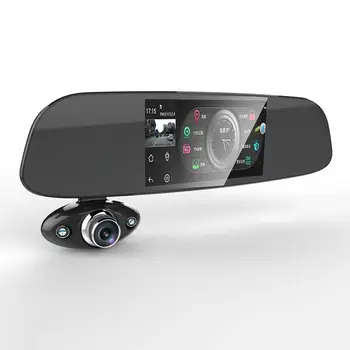 

B33 Car Camera 5" 1080P FHD Car DVR Touch Rear View Mirror Camera G-sensor Recorder Night Vision Dual Lens Dash Cam