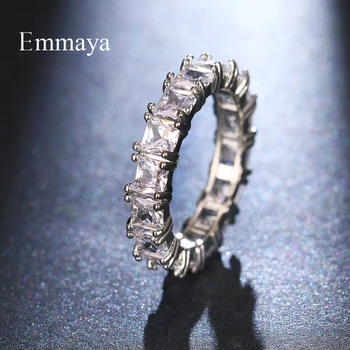 

Emmaya Classic Series Full Square Shape AAA Zirconia Delicate Round Ring For Female Anniversary Gift Fashion Statement