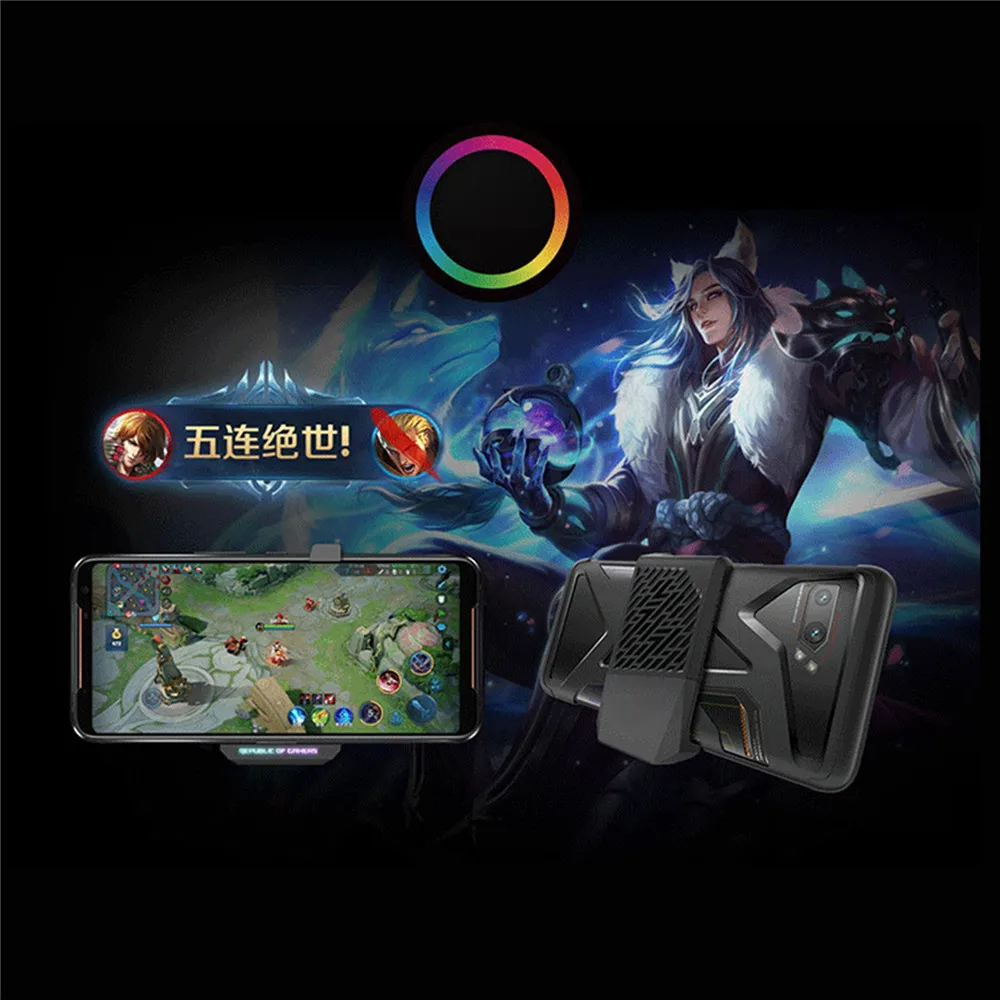 

Mobile Phone Cooling Fan Holder for Asus ROG 2 Game Anti-Heat External Radiator Dock Adapte Portable Phone Mount for Asus ROG 2