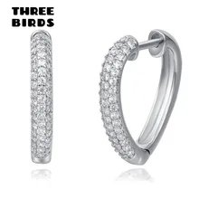 Новинка модного серебристого цвета серьги в форме треугольника серьги-гвоздики роскошный полный кубический цирконий геометрические ювелирные изделия хрустальные серьги для женщин