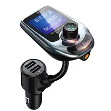 Transmisor FM 5,0 inalámbrico para coche, receptor de Audio manos libres, reproductor de MP3 automático, Cargador rápido USB Dual, Kit de música MP3