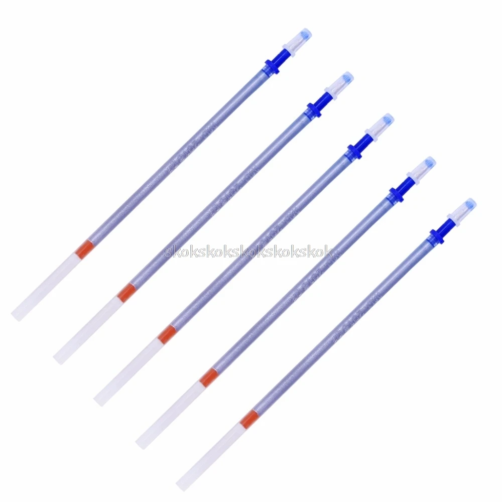 5Pcs Silver Water Erasable Soluble Pen Refill For Fabric Leather