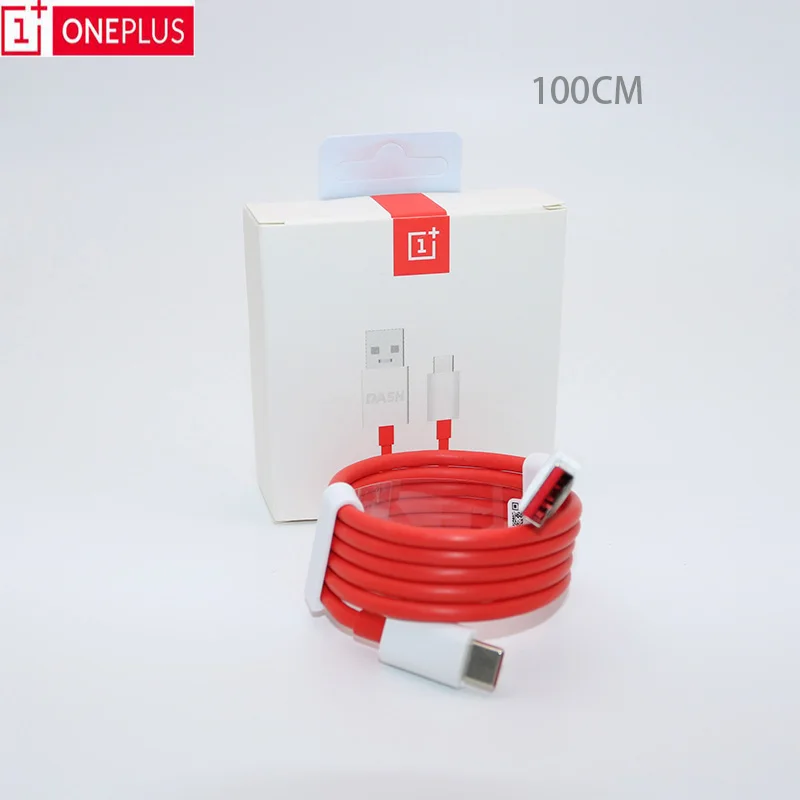 

Original Oneplus 6T 3T Dash Charger Cable Usb Type-C Cable Quick Red 100cm Charge power data Red cable for One plus 3 6 5t 5