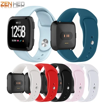 

Pure Color Bracelet Strap For Fitbit Versa 2/Versa Lite Replacement Soft Silicone Watch Band Correa