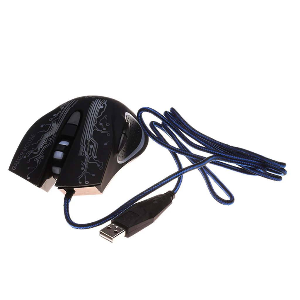 Ergonomics Silent Click USB Wired Gaming Mouse Optical Gamer Mice For PC Laptop Computer Desktop Gamer Colorful light Mouse