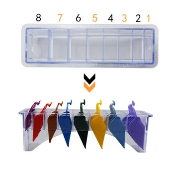 

Universal Transparent Multi Grids Comb Box Hair Clipper Barber Attachment Limit Salon Styling Tool Accessories