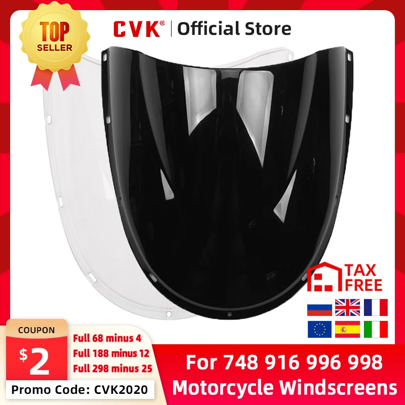 

CVK мотоцикл лобовое стекло ветрового ветра дефлектор для DUCATI 748 916 996 998 1994 1995 1996 1997 1998 1999 2000 2001 2002