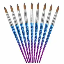 Eval 1 шт колинский волос Кисть для ногтей акриловая кисть для ногтей порошок Маникюр Педикюр материалы для дизайна ногтей