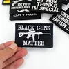 Proverb Words Patches Black Tactical Embroidery Army Badge Hook Loop Armband 3D Stick on Jacket Backpack Stickers ► Photo 3/6