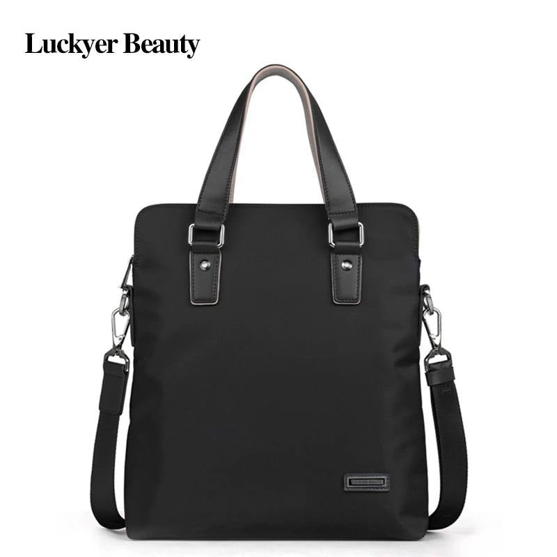 

LUCKYER BEAUTY men bag briefcase leather a4 bag messenger handbag purses jobs genuine leather