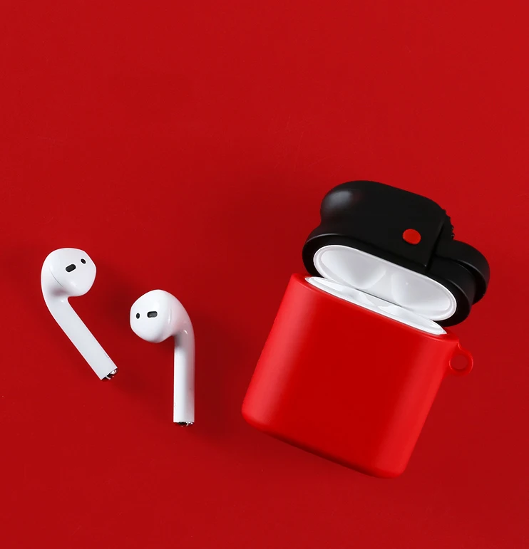 Симпатичный силиконовый чехол для наушников карамельного цвета с Bluetooth для Apple AirPods, защитный чехол для AirPods, чехол для зарядного устройства