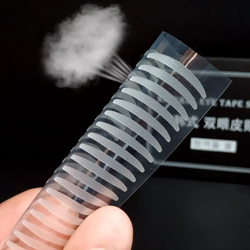 5 HOJA ojos grandes que párpado etiqueta engomada doble pliegue Auto adhesivo párpado cinta S/L maquillaje claro Beige Invisible herramienta 40pc