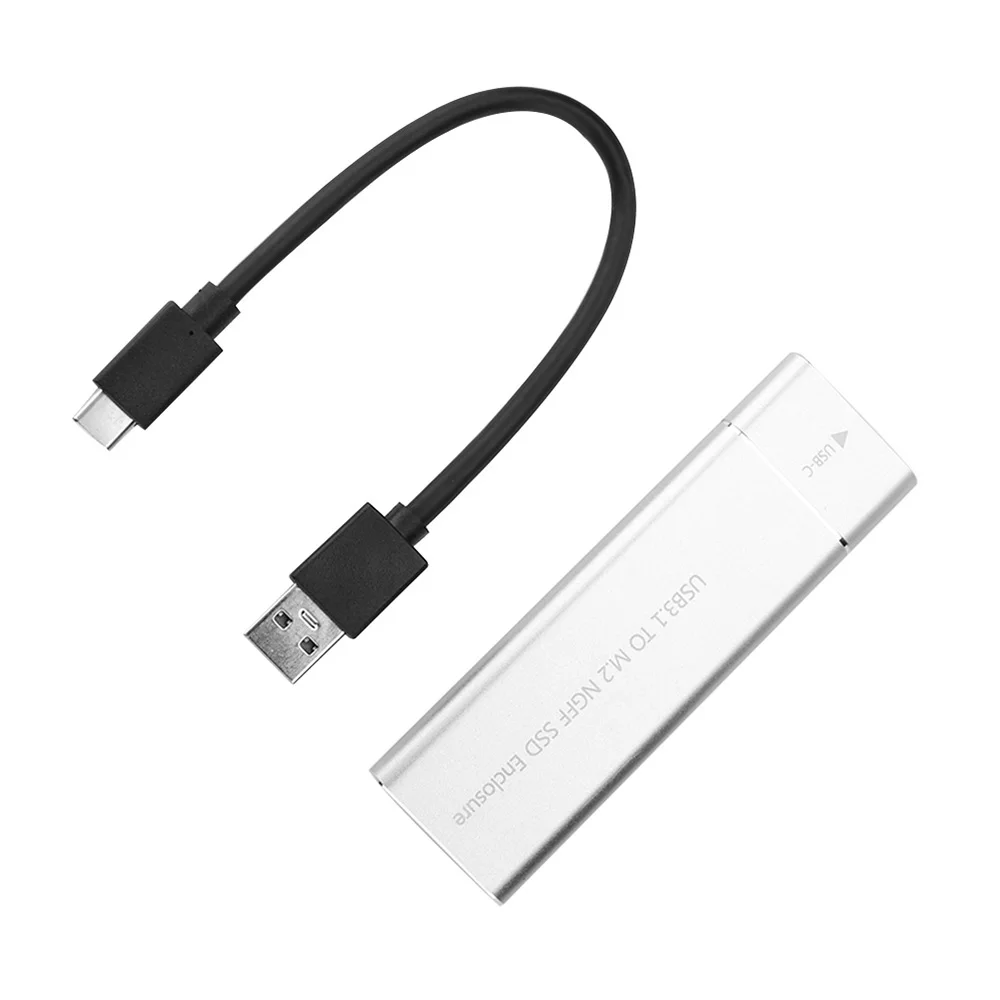 USB 3.1 to M.2 NGFF SSD Enclosure B Key SATA for Type C Adapter case Support 22x30mm 22x42mm 22x60mm 22x80mm | Компьютеры и офис