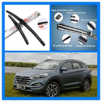 

Puou For Hyundai Tucson 2015-17 high quality 2pcs front soft rubber windscreen windshield wiper blades