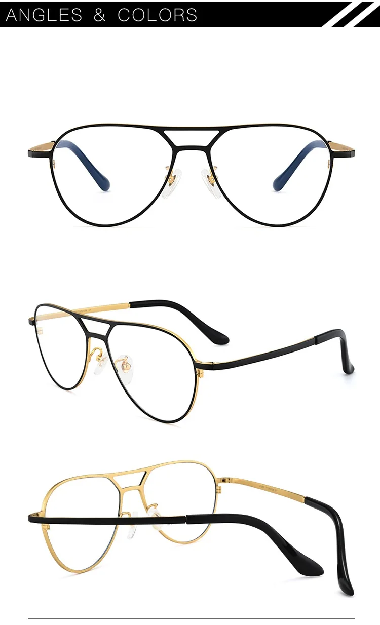 Vazrobe 151 мм титановая оправа для очков, мужские авиационные очки, очки для мужчин, рецепт, широкое лицо, 10 г, ультра-светильник, Ретро стиль