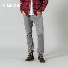 SIMWOOD, Осенние повседневные штаны для мужчин, повседневные Модные брюки высокого качества с текстурой, брендовая одежда SI980604