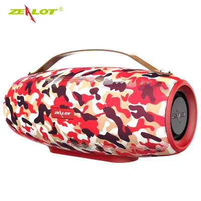 Maple red 38 Вт Мощность Фанатик/Фанатик S27 беспроводной открытый портативный Bluetooth динамик сабвуфер Портативный карта аудио TF карта U диск - Цвет: Maple red