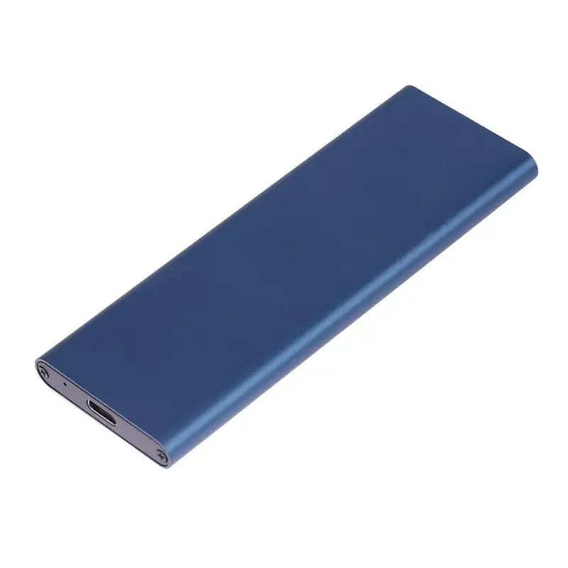 Синий 1 шт. M.2 NGFF SATA SSD 10 Гбит/с для USB 3,1 type-C конвертер адаптер чехол для M2 жесткий диск ПК - Цвет: Синий