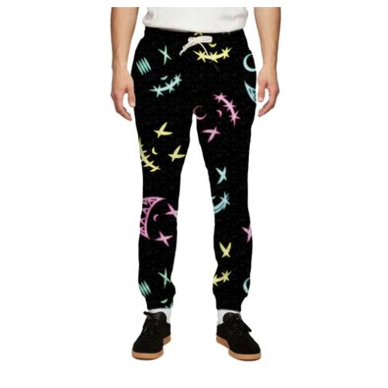 

MODAVELOCE Print Smile Now Sweatpants Men Casual Pants Skinny Men Pants Casual Trousers Men Joggers Sweatpants Workout