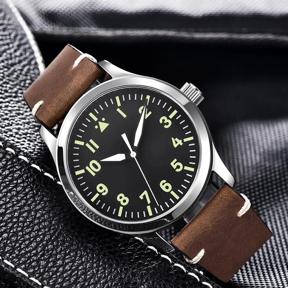 

Corgeut Nylon Military Men Automatic Luxury Brand Sport Design Clock Leather Self Wind Mechanical Wrist Watches