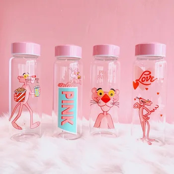 

Cartoon Creative Leopard Transparent Glass 460ml Large Capacity High Borosilicate High Temperature Resistant Portable Water Cups