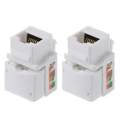 Module réseau CAT6, 2 pièces, Module d'information, prise de connecteur RJ45, adaptateur, prise Keystone 