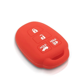 Cover chiave telecomando per Toyota Camry Corolla RAV4 Vios Prius C Highlander 2012 2013 2016 2017 2018 - KEYYOU custodia portachiavi in Silicone a 3 pulsanti per Toyota Camry Corolla RAV4 Vios Prius
