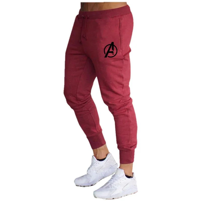 5red Anime Mens Joggers Casual Pants Fitness Men Sportswear Tracksuit Bottoms Skinny Sweatpants Trousers Gyms Jogger Track Pants Men - Цвет: 5red
