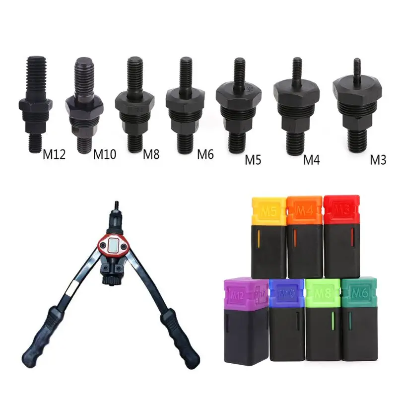 

High Quality Riveter Gun Part Threaded Mandrel Replacement For Hand Nut Rivet Metric M3-M12