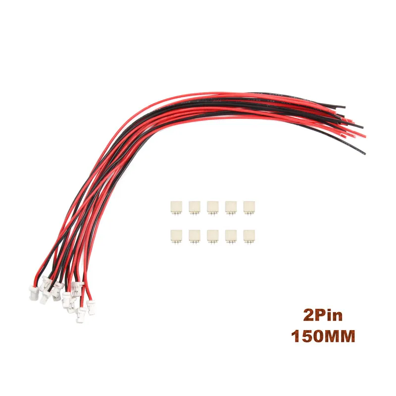 10 шт./набор, SH-1.0mm 28AWG соединители проводов 2,54 мм 2/3/4/5/6/7/8/9/10Pin мужской и женский разъем PCB с 15 см линии - Цвет: 2Pin