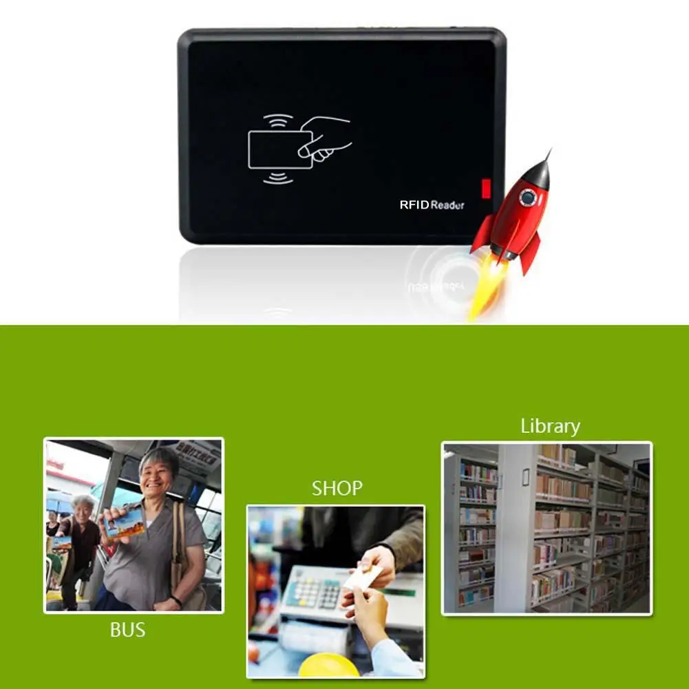 USB RFID считыватель смарт-карт портативный бесконтактный датчик приближения FKU66 считыватель банковских карт чип-считыватель карт