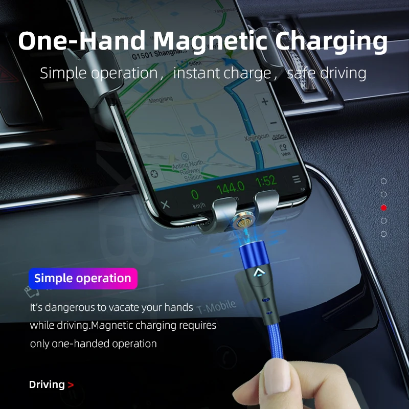 Магнитный кабель для iPhone, samsung, Xiaomi 3A, светодиодный кабель Micro USB для быстрой зарядки, USB-C, type C, 1 м/2 м, магнитный шнур для зарядки телефона