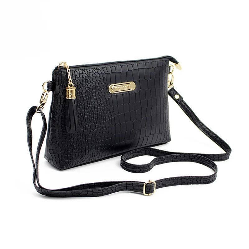 YOUNXSL Women's Cowhide Crossbody Phone Purse - Small Crocodile Pattern Shoulder Bag, Lightweight & Stylish - View #5