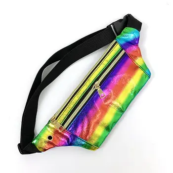 

Fashion Women Girl Waist Fanny Pack Belt Bag Pouch Travel Hip Bum Bag Chain Waist Small Purse Sport Chest Bag